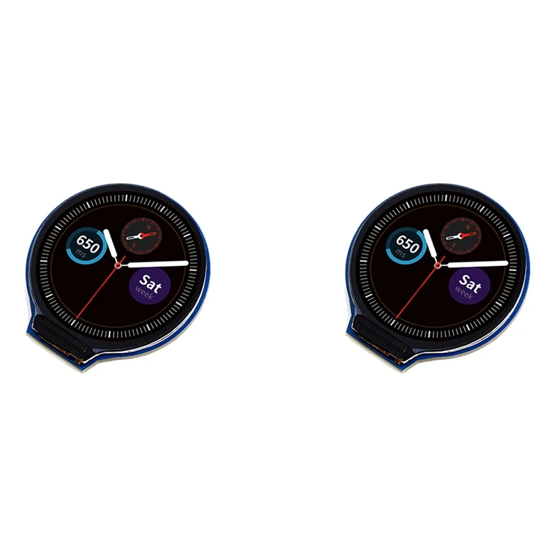 

2 шт., 1,28-дюймовый круглый модуль ЖК-дисплея, 65 тыс. цветов RGB, разрешение 240X240 с интерфейсом SPI, встроенный драйвер GC9A01