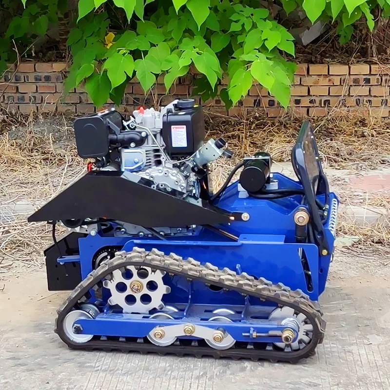 Customized Manufacturer Direct Electric Remote Control Crawler Lawn Mower Robot in the Garden