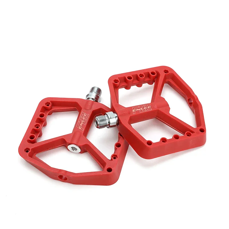 China Supplier ENLEE Colorful MTB/Road Flat Bike Pedals Oem Nylon fiber Mountain Bicycle Pedals