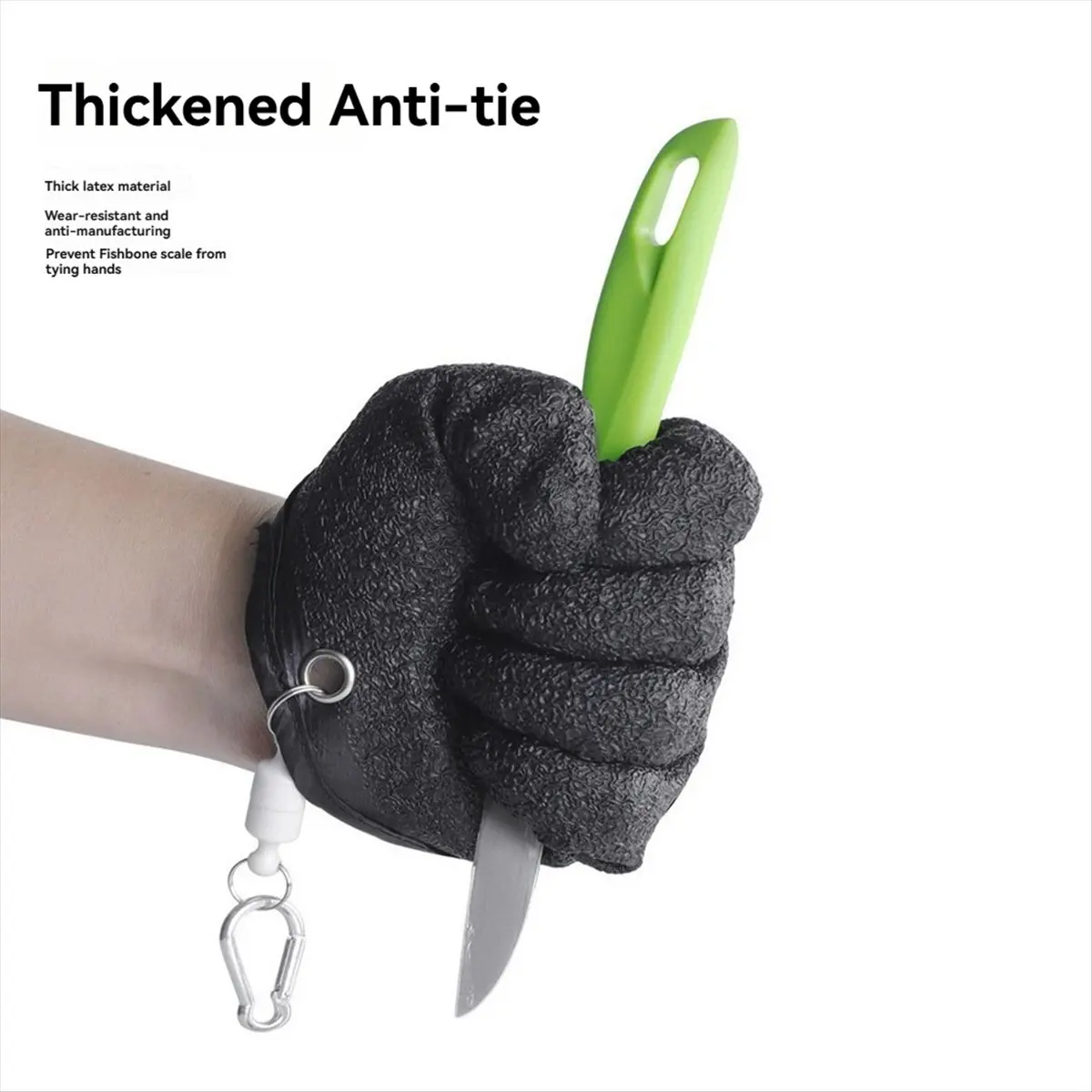ABST Left and Right Professional Catch Fish Latex Fishing Glove Antiskid Protect Hand Puncture Scrapes Fisherman