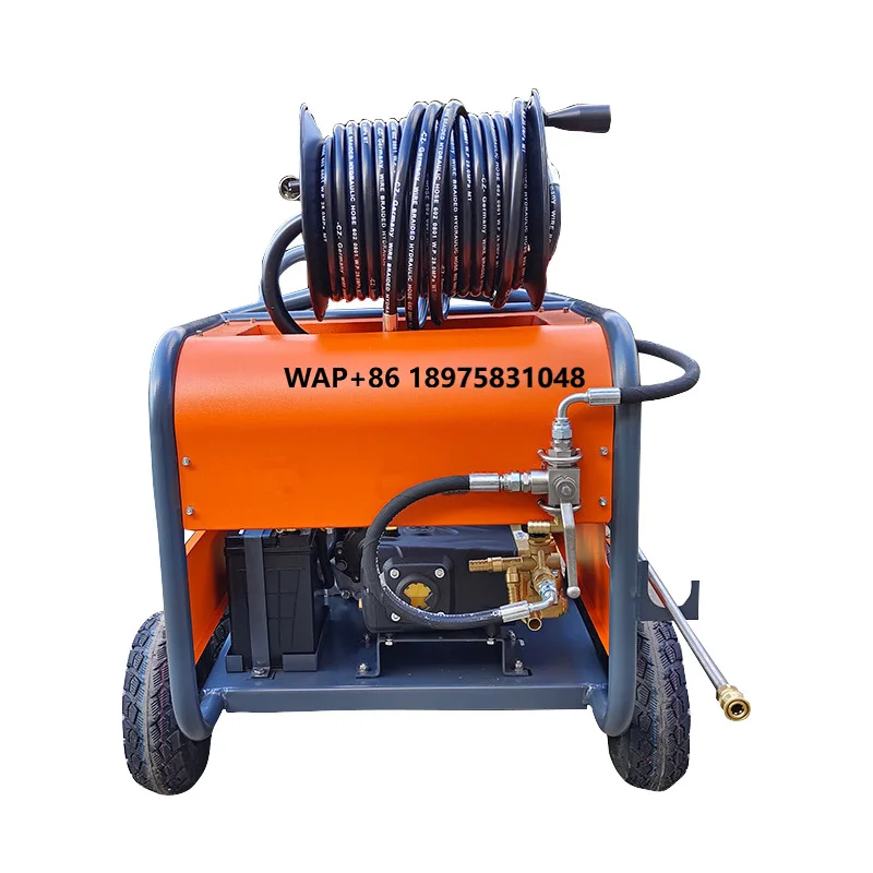 10kw 17mpa  high pressure sewage pipe cleaning machine, specializing in sewage pipe cleaning and dredging