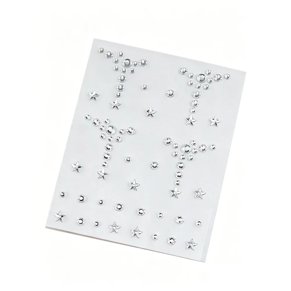 Face & Body Gemstone Stickers Eye Corner Baby Stickers Eyebrow Stickers Body Stickers Concert Look Face Gems view 3