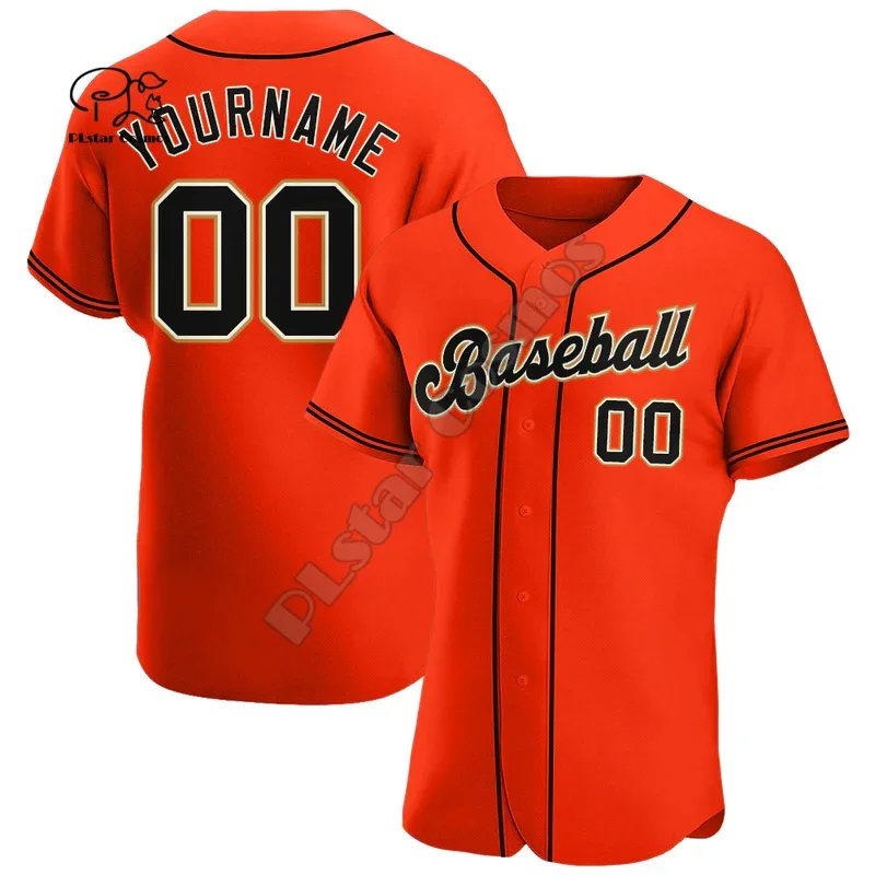 NewFashion Custom Name Team Player Sportswear Streetwear Colorful 3DPrint Summer Casual Harajuku Funny Baseball Shirts Jersey X2