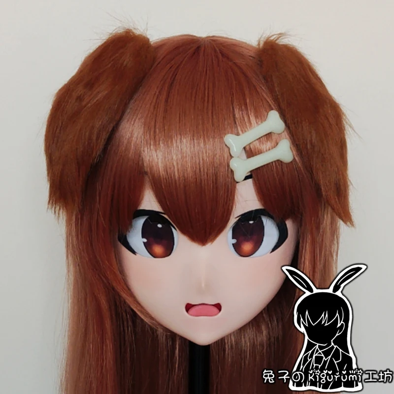 (RB1010)Full Head Female Resin Cosplay Japanese Role Play Kigurumi Mask Crossdresser Doll Transgender Mask