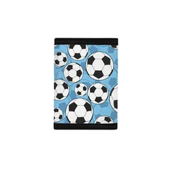 Soccer Pattern Wallet for Boys, Football Mens Wallet Trifold Coin Bag Purse Foldable Wallet for Kids Birthday Gifts Wallet RFID