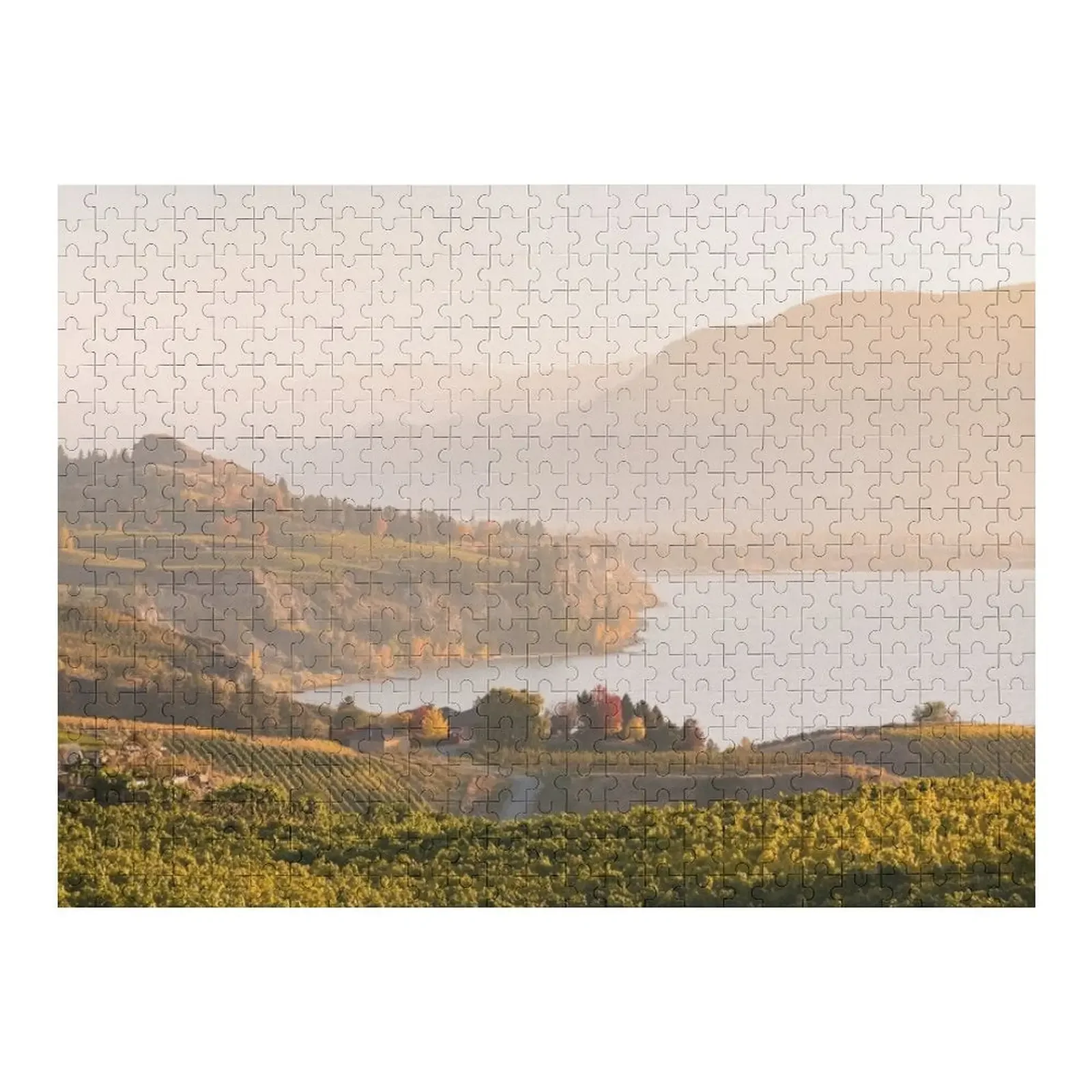 

Okanagan Valley Vineyards at Sunset Jigsaw Puzzle Iq Custom Gift Personalised Name Toys For Children Puzzle
