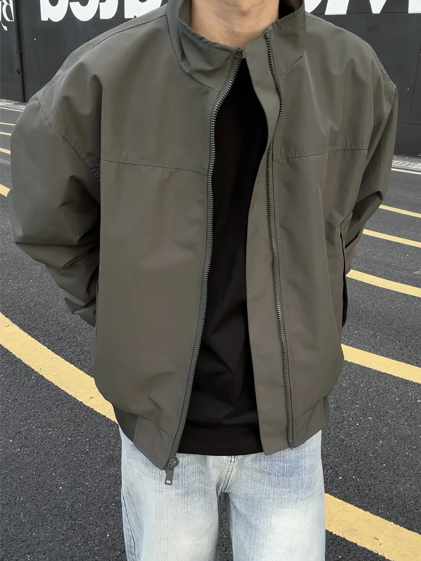 

Мужское мягкое бейсбольное пальто ell Jaet American Sle, ветрозащитное, водонепроницаемое, с воротником-стойкой, осеннее модное брендовое крутое полиэфирное волокно