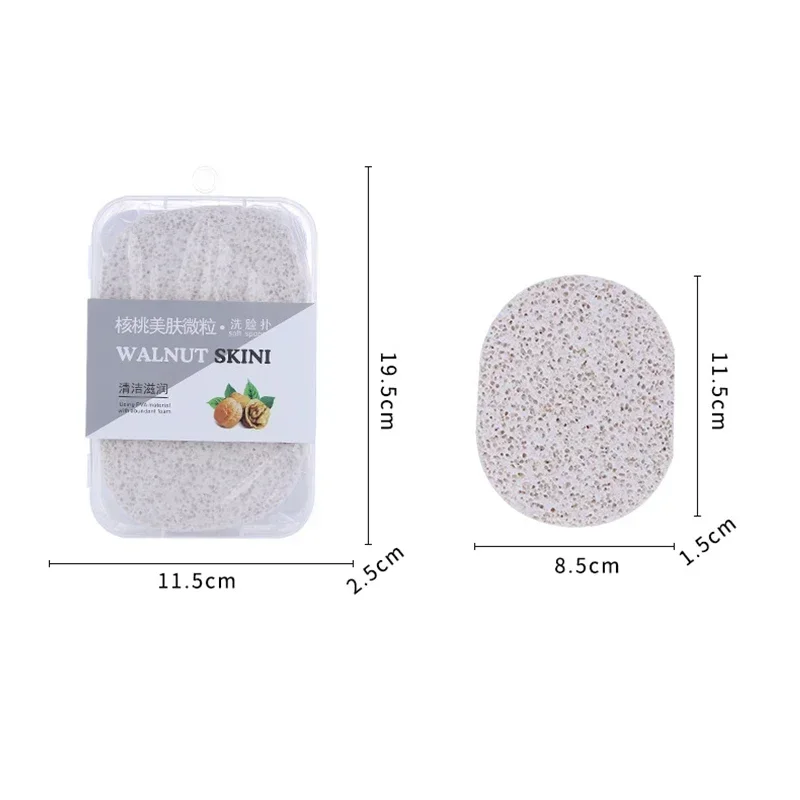 圧縮PVAプロフェッショナル洗顔用フェイススポンジ、角質除去クレンジングスパパッド、クリーンパフ
