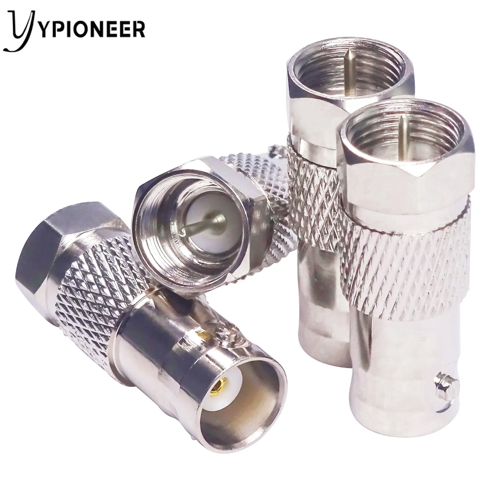 YPioneer C20121 1 confezione da F a BNC adattatore F tipo maschio a BNC femmina RF coassiale connettore coassiale convertitore accoppiatore per Video CCTV