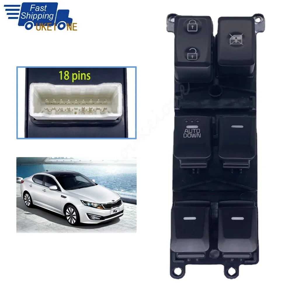 Accessories for KIA Forte 2014-2018 Electric Power Master Window Glass Lifter Control Switch Regulator Button Parts 93570-B5000