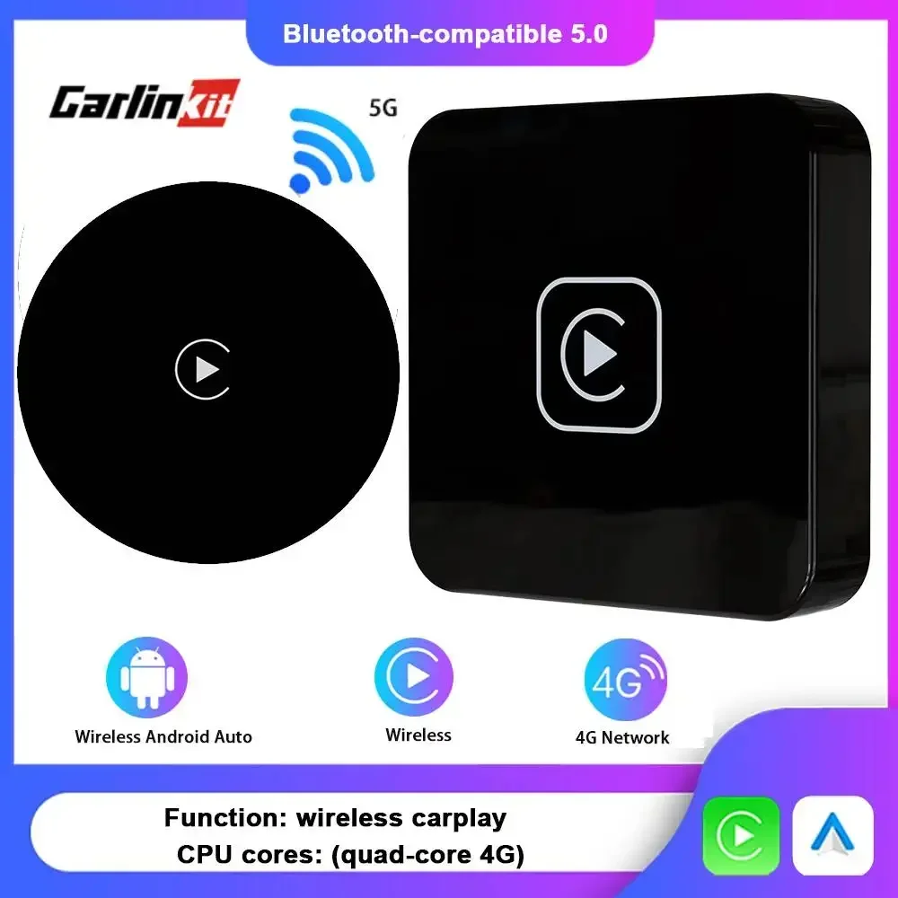 

Carplay Wireless Dongle Wifi Bluetooth-compatible Auto Connect Car Play Adapter Voice Control Wireless Carplay for Car Upgrade