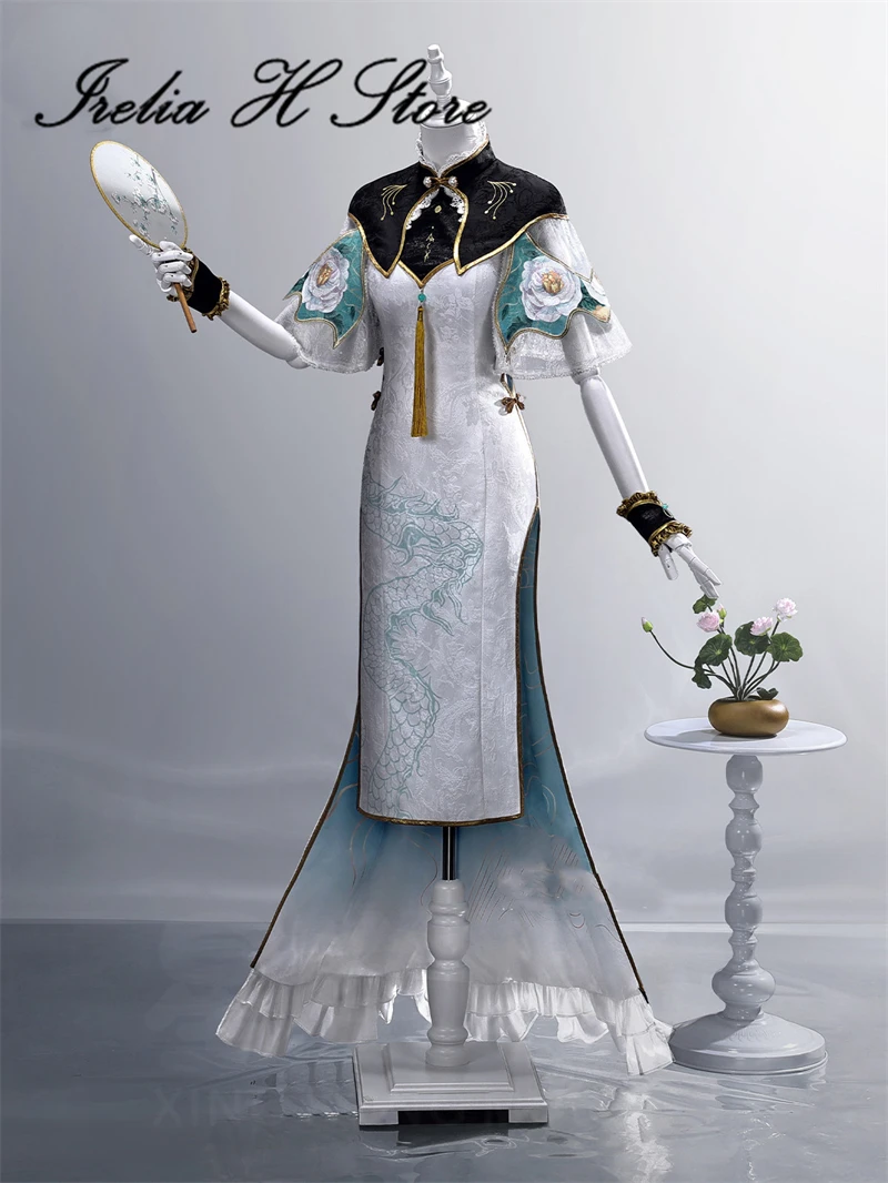 

Irelia H Store Wuthering Wave Jinhsi Cosplay Costume Women Ancient style cheongsam clothing Game Dress Halloween Cosplays