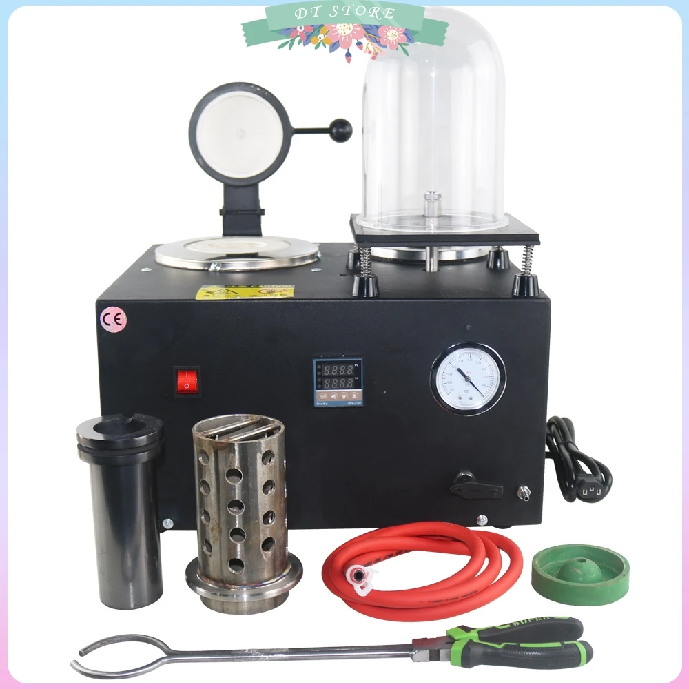 Melting Furnace Jewelry Casting Machine Large Digital Display High Temperature Refining Precious Metal Gold and Silver