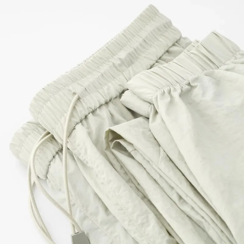 

High Quality Ice Silk Thin Quick Dry Casual Pants Men's Loose Fashion Sports Pants Women's Summer Long Trousers Youth Trend