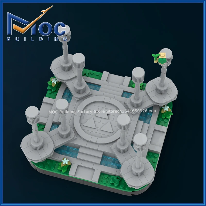 

MOC Building Blocks Classic Movie Game Scene Sacred Ground Model DIY Assemble Bricks Collection Display Toys Creative Xmas Gifts