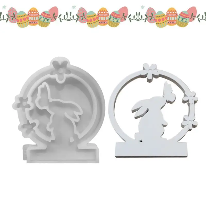 

Candle Holder Mold Bunny Candle Holder Molds Silicone Mould Insert Easter Bunny Decorations Easter Rabbit Mold For Plaster Soy