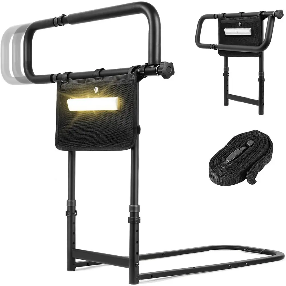 

Bed Rails or Elderly Adults with oldable Design - Bed Assist Rails or Senieature 4 Height & 3 Width Adjusents, 300lbs acity, Sen