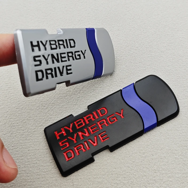 3D Metal Car Styling Sticker HYBRID SYNERGY DRIVE Logo Trunk Badge Fender Emblem For Toyota Camry Crown Prius RAV4 Corolla Yaris