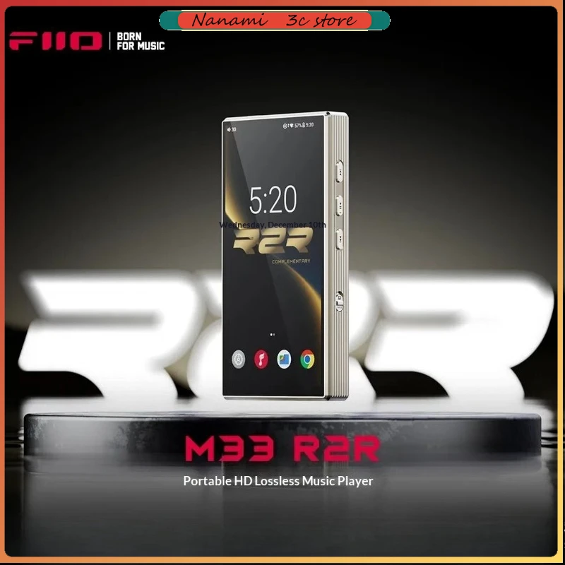 New FiiO M33 R Hi-Fi Portable Player with Snapdragon 680 Chip 10-Band PEQ Adjustment Large Display Music Player