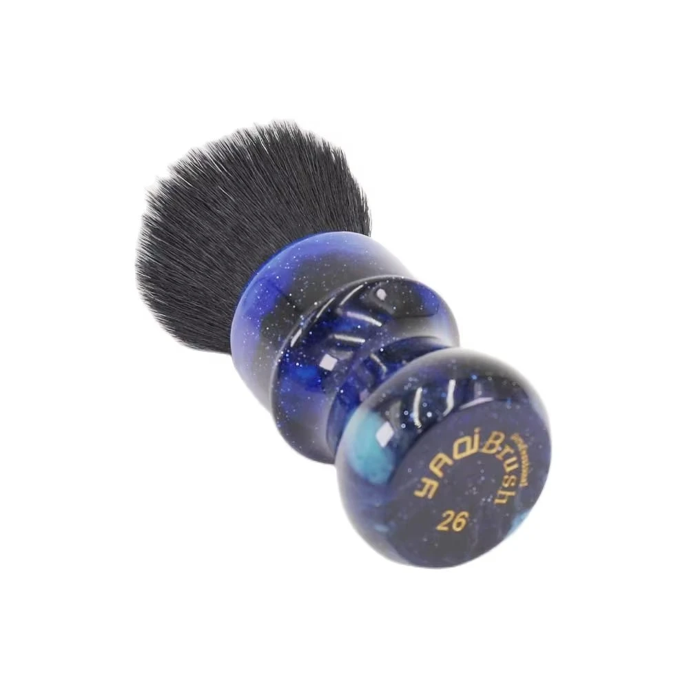 YAQI 26MM Mysterious Space Color Handle Tuxedo Shaving Brush For Mens Portable Shaving Brush Handle Shaving Brush