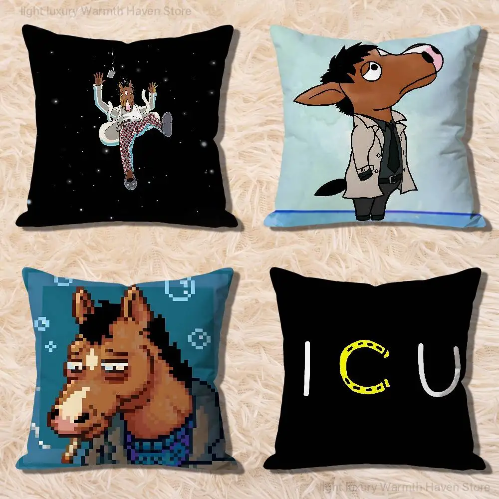 

B-BoJacks H-Horseman Various Sizes Square Pillow Case For Car Home Bedchamber Decor Custom Valentine gift