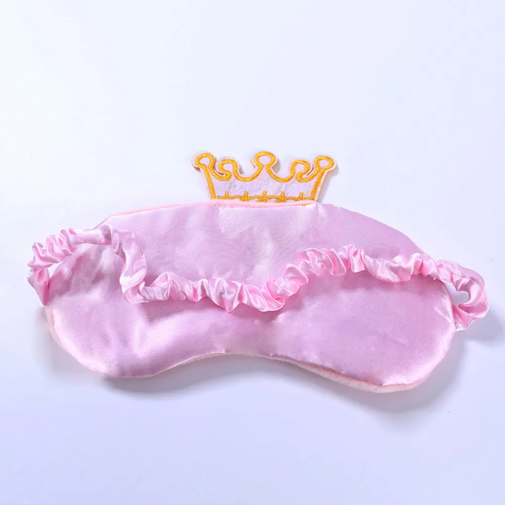 2Pcs Cartoon Eye Mask Sleep Blindfold Soft Light Blocking Tiara Design for Women Girls Travel Nap Cartoon Eye Mask