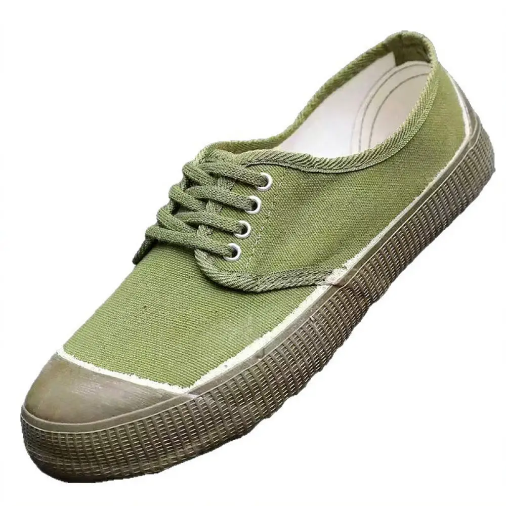 Casual Canvas Work Shoes Non Slip Breathable Safety Footwear For Gardening Construction Farming Outdoor Labor Needs