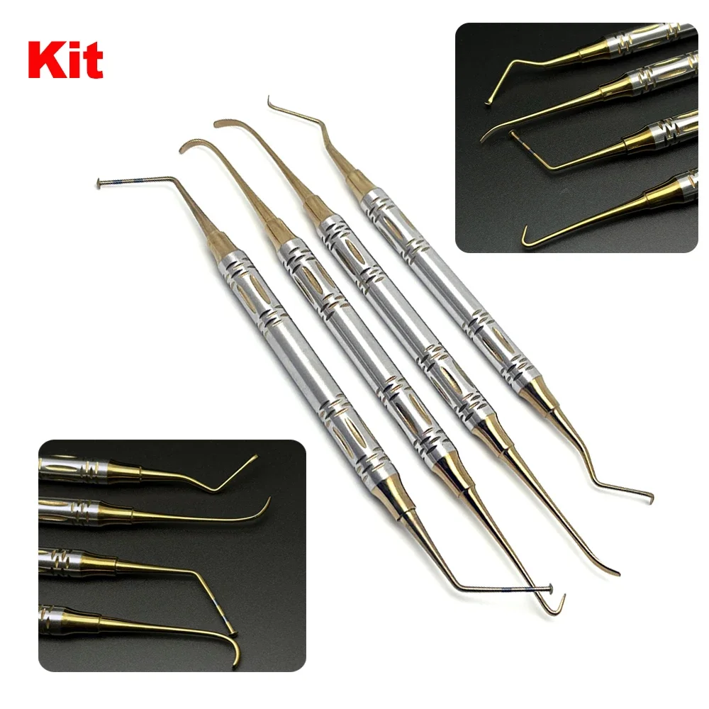 

4Pcs Dental Sinus Implant Stoppers for Sinus Lifting Elevation and Periosteal Separation Implant Surgery Tools