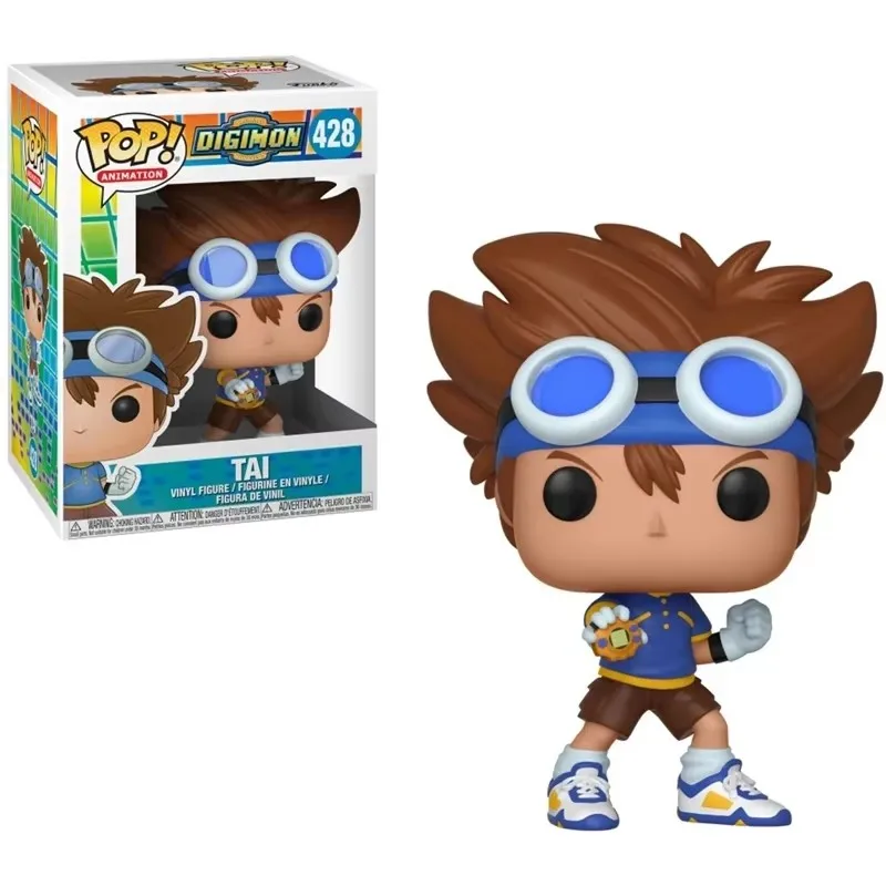 Funko POP Animation Digimon Tai # 428, виниловая фигурка, игрушки, коллекционная модель из ПВХ для подарка Funko POP Animation Digimon Tai # 428, виниловая фигурка, игрушки, коллекционная модель из ПВХ для подарка