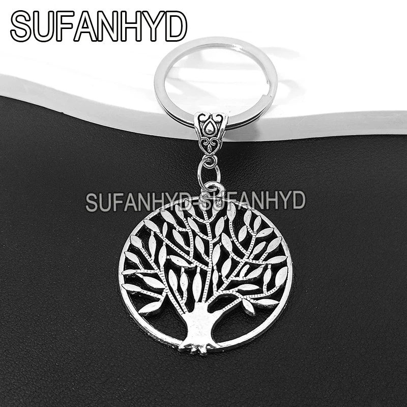 New Tree of Life Keychain Thanks Gift Key Ring Leaf Key Holder for Women