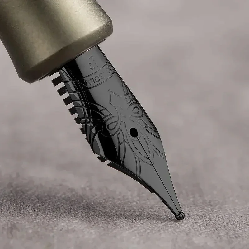 Hongdian M2 Black Forest Fountain Pen Mini Metaverse Sports Pocket Pen Blade Nib School Office Supplies Writing Stationery Gift