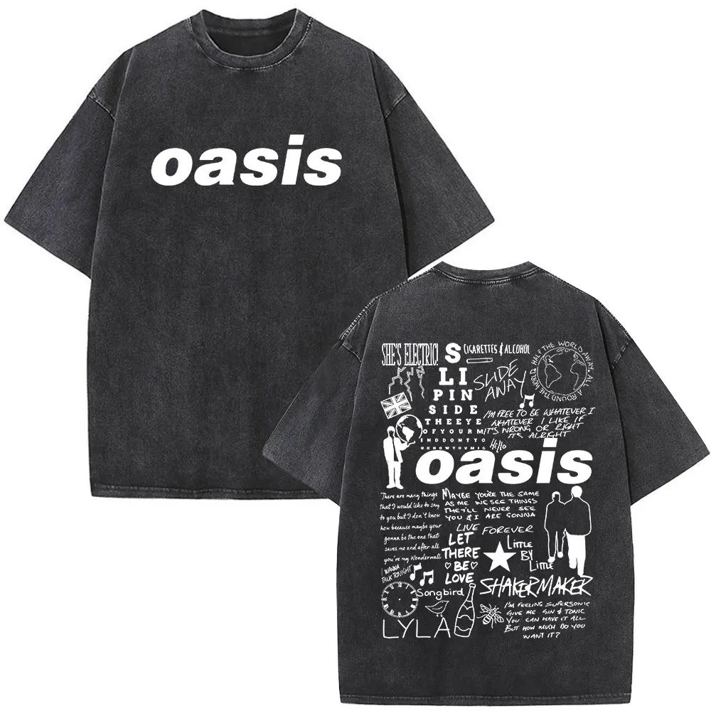 Rock Band O-Oasis Live 25 Tour Don't Look Back in Anger T Shirt