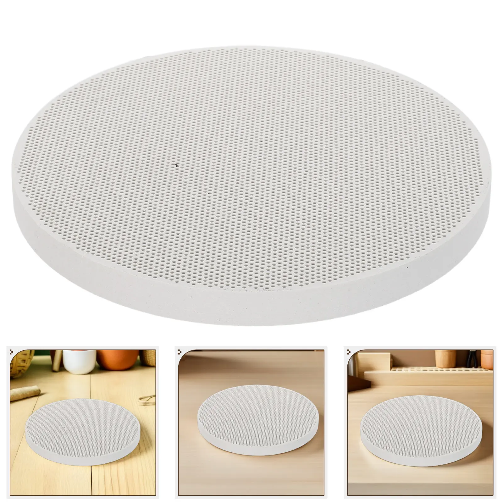 

Round Quartz Honeycomb Ceramic Soldering Board Heat Resistant Jewelry Making Melting Casting DIY Welding Block Fireproof