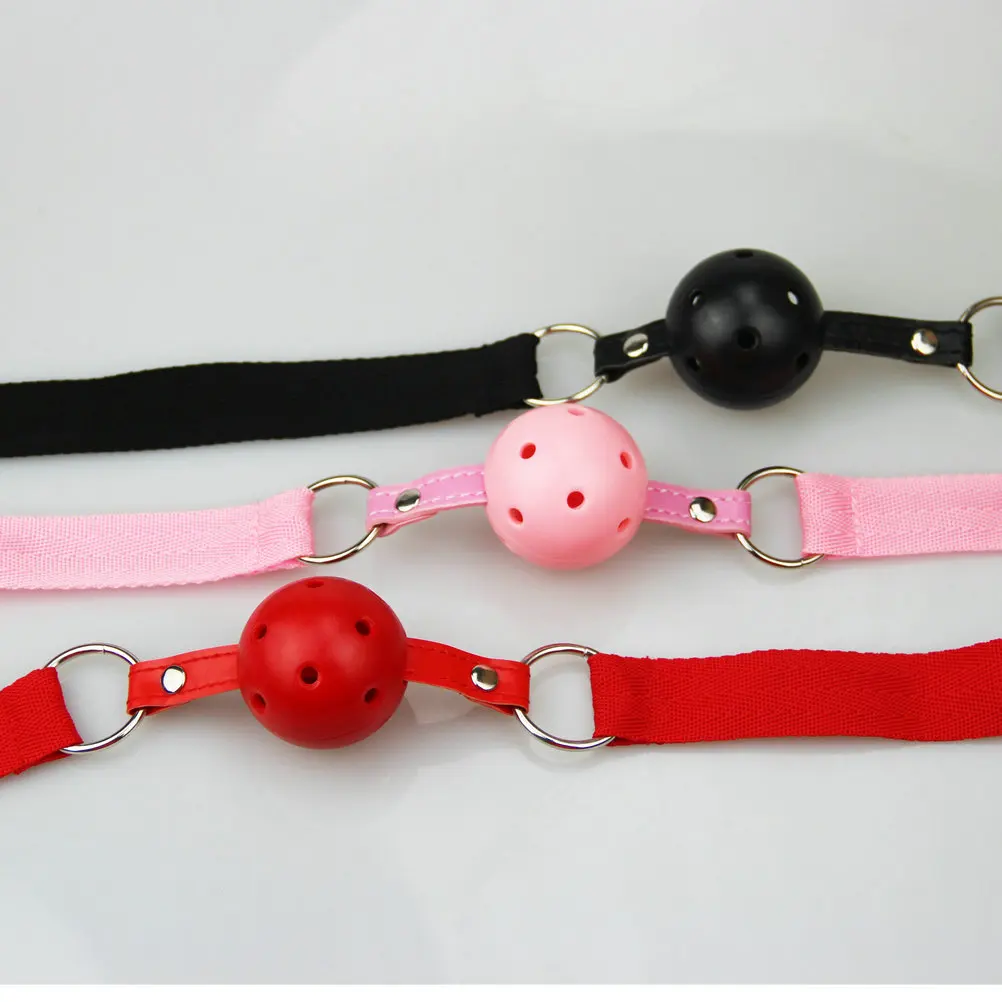 Bondage Open Mouth Gag imbracatura Restraint Solid Hollow Out ball Prodotti fetish per adulti Giochi sessuali giocattoli per donne uomini_HE159
