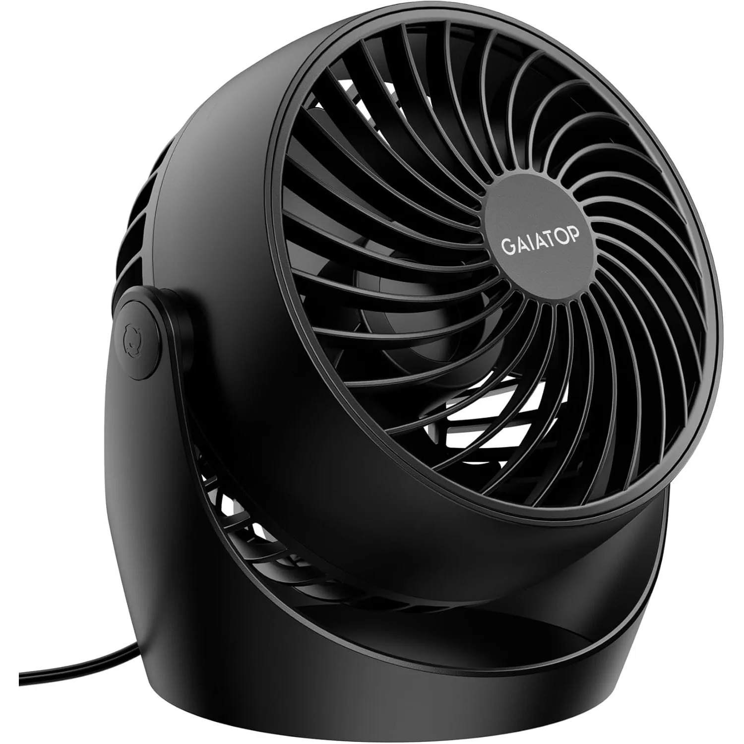 

5-Inch Desk Fan, Portable Table Air Circulator with 3 Speeds 360° Tilt for Home Office Bedroom, Black