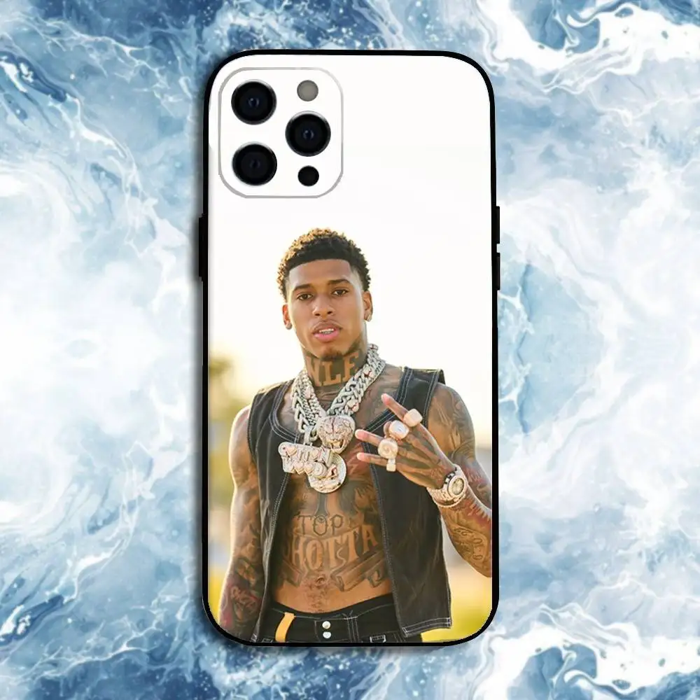 Funda de teléfono Rapper-NLE-Choppa para iPhone17,16,15,14,13,12,11 Plus,Pro Max, funda negra de silicona suave