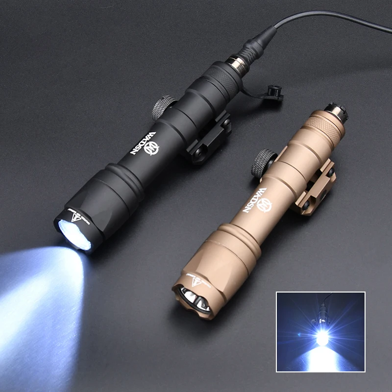 WADSN SF M600B M600 M600C M600U Airsoft Powerful Flashlight Tactical Torch Scout Rifle Gun Weapon LED Light Dual Function Switch