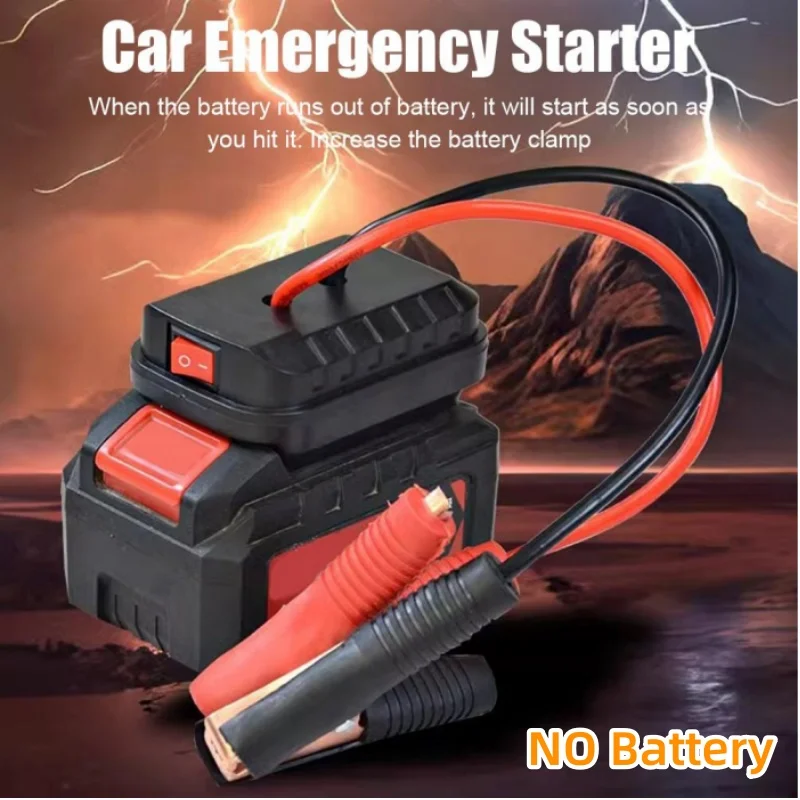 Igniter Jump Starter for Makita Lithium Battery Booster Cable Adapter Emergency Power Converter With Clip Car Emergency Sta A1Q4