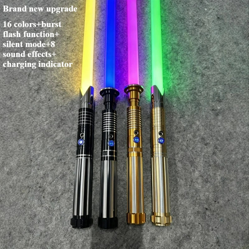 Cool Stuff Funny Light Saber Gift-79cm Alloy Laser Sword Toy,Kawaii 16-color Lightsabers,Colsplay Kpop Lightstick,Toys for Boys