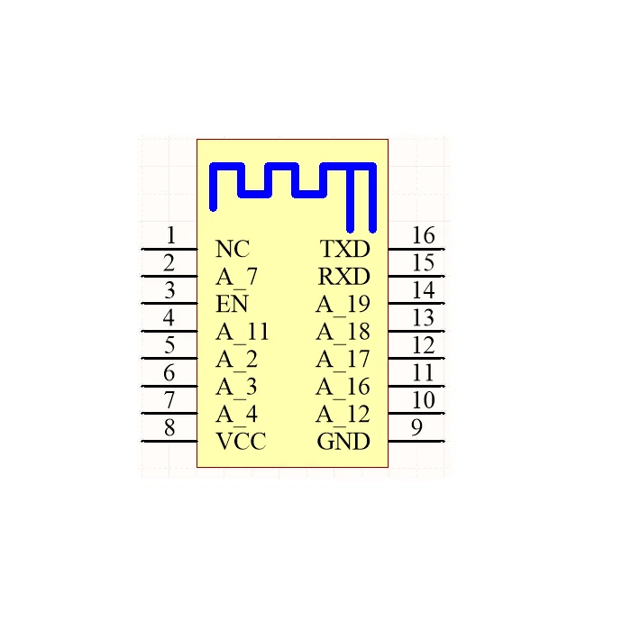 Module Tuya WBR3 Module MCU série WiFi/Bluetooth 4.2 à faible consommation d'énergie