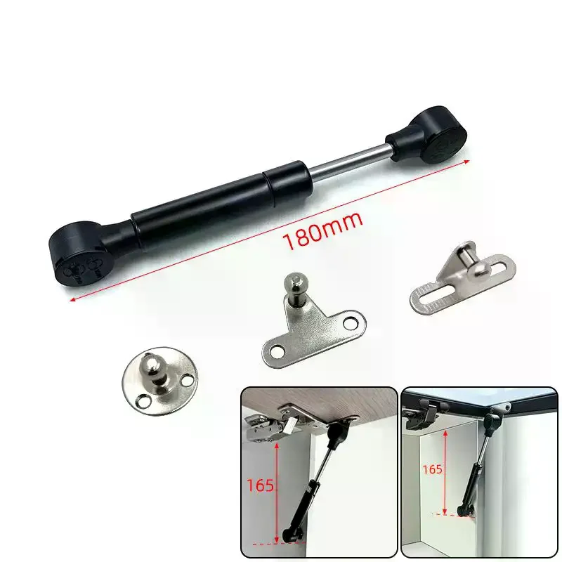 Ultra-Short Gas Struts Aluminum Frame Support Rod For Glass Doors&Cabinets Adjustable Hydraulic Air Pressure Brace Home Hardware