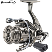 Sougayilang Spinning Reel 1000-4000 Size Max Drag 18kg Ultralight Metal Frame Smooth and Tough 5.2:1 Gear Ratio Versatile Reel