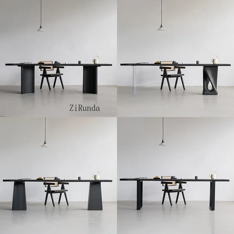 Customizable modern large board table leg bracket solid wood catering