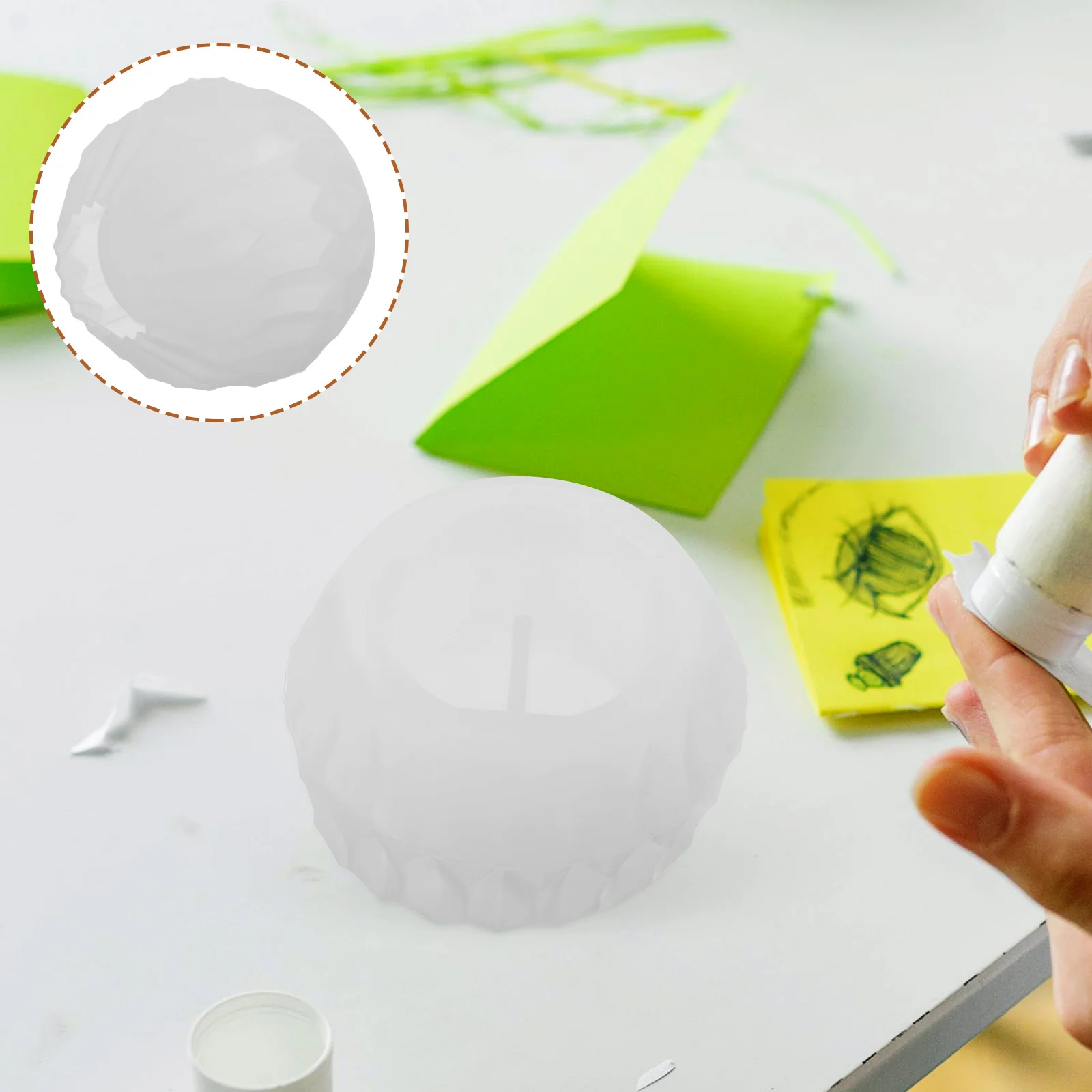 

Creative Silicone Holder Mold Multi-Use Resin Epoxy Diy Decorative Flexible Round Desktop Molds For Crafts Reusable