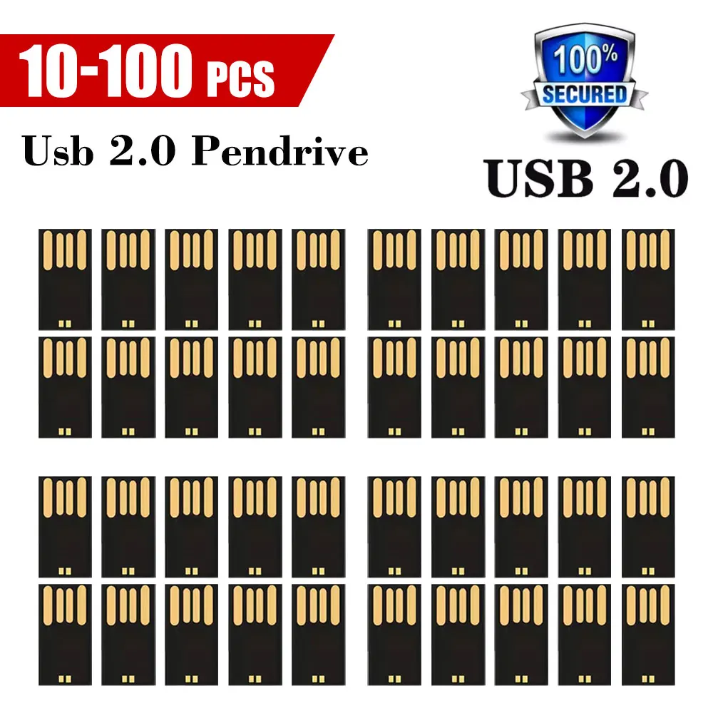 10-100PCS UDP chip flash 4GB 8GB 16GB 32GB 64GB 128GB USB 2.0 short board Udisk semi-finished chip pendrive Factory wholesale