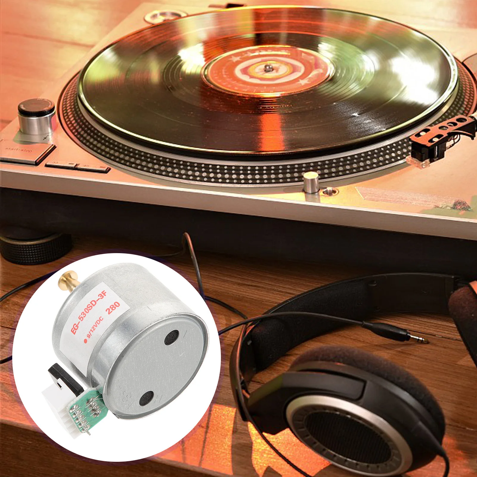 

Turntable Motor 3-Speed -530SD AD-3F Sleeve for Vinyl Record Players Gramophones Replacement Part Accessories