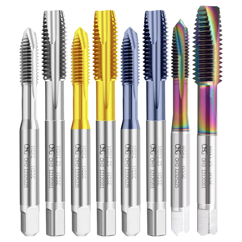 Japan OSG HSSE Metric Spiral Pointed Tap M14-M30 Machine Screw ThreadTap For Through hole Machining Without/TIN/DLC/TICN Coating