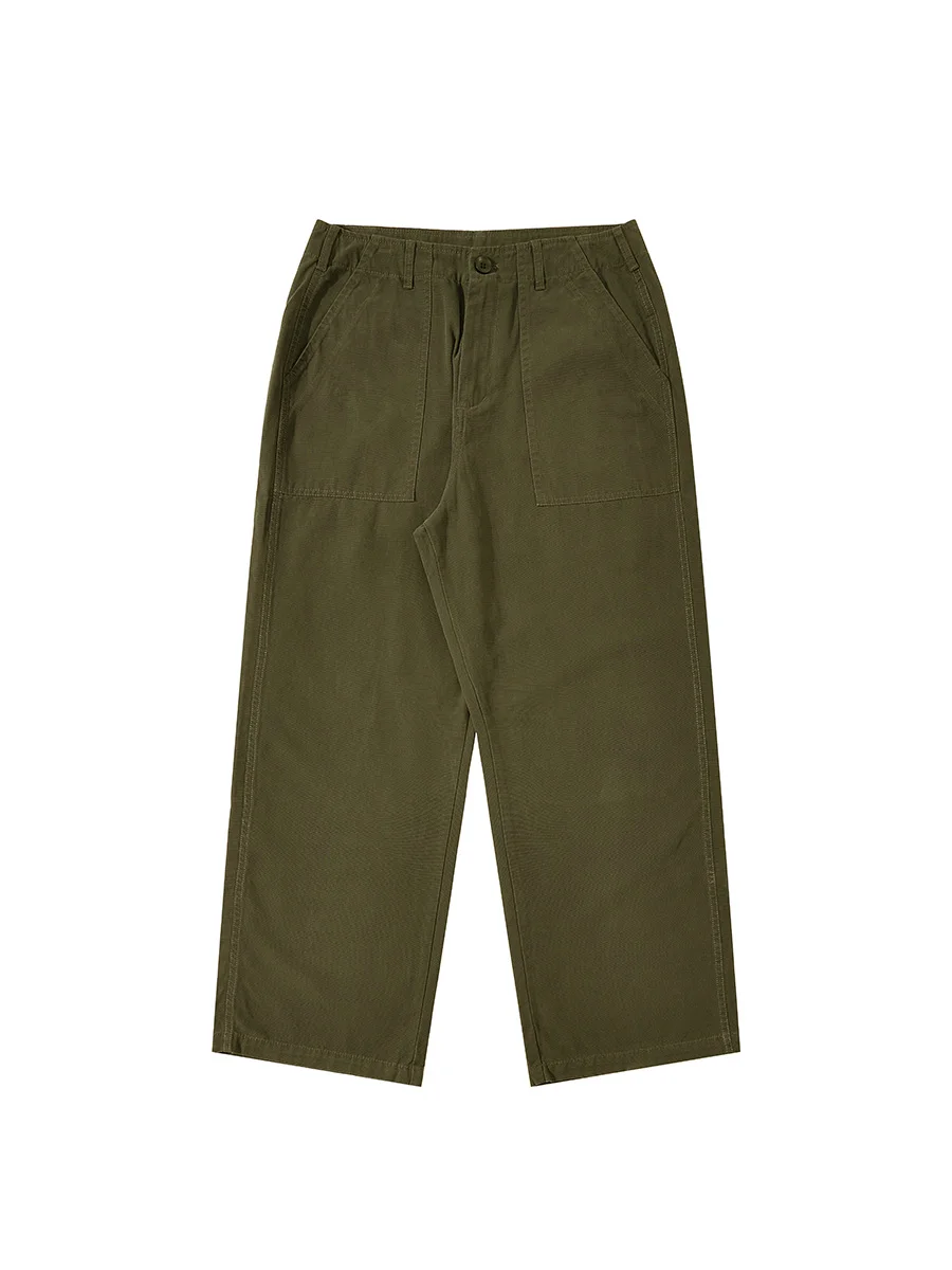 Salopette rétro américaine Og-107 salopette vert armée pantalons décontractés Ami kaki ample décontracté printemps et automne pantalon pour hommes