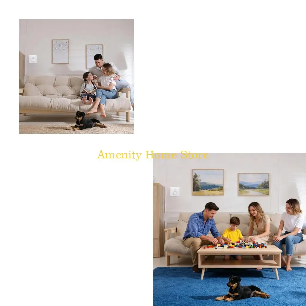 F26C Wall Mounted Room Temperature Controllers 16A Capacity 5 55°C Ranges Energy Saving Housing Heating System Control
