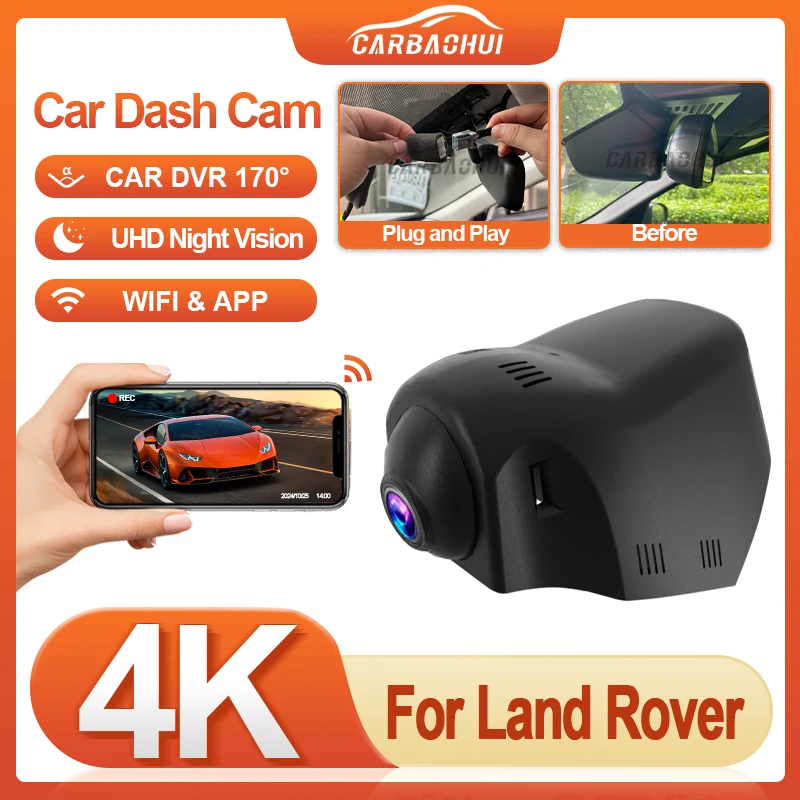 

Plug and play 4K 2160P Скрытая видеорегистратор Автомобильный видеорегистратор Видеорегистратор для Land Rover Range Rover Evoque Sport L405 L494 L538